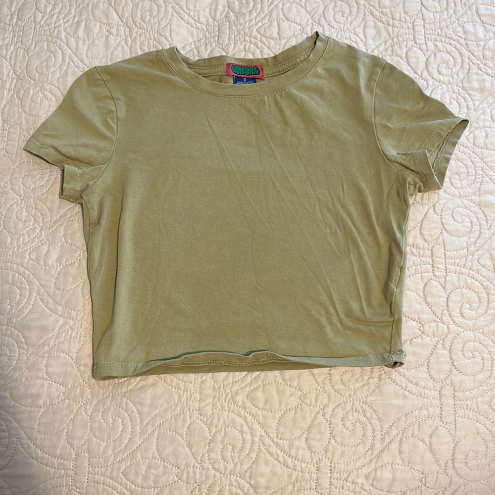 Tan crop top